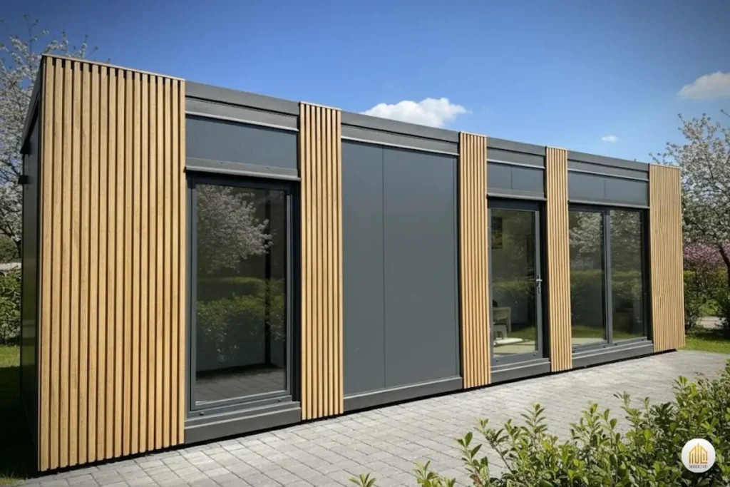 Kontener biurowy 9x3m przystosowany pod placówkę bankową standard Premium