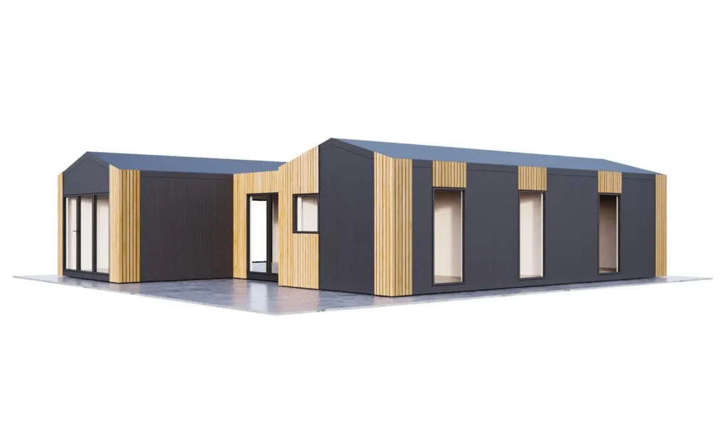 MODUVILLA – kontener mieszkalny 93 m2, rezydencja modułowa MODUVO